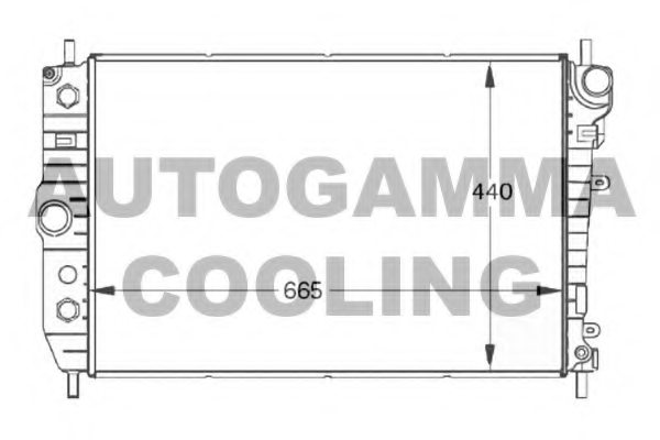 AUTOGAMMA 102129 Radiator, engine cooling